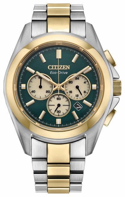 Sport Luxury Green Dial Stainless Steel Bracelet CA4684-54X - Citizen Popular