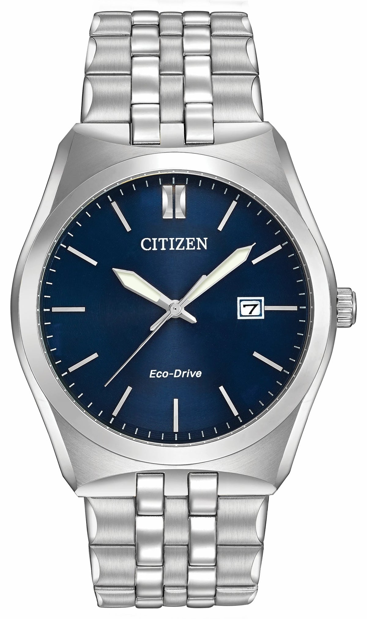 Corso - Men's Eco-Drive BM7330-59L Blue Dial Steel Watch - Citizen Smart Buy