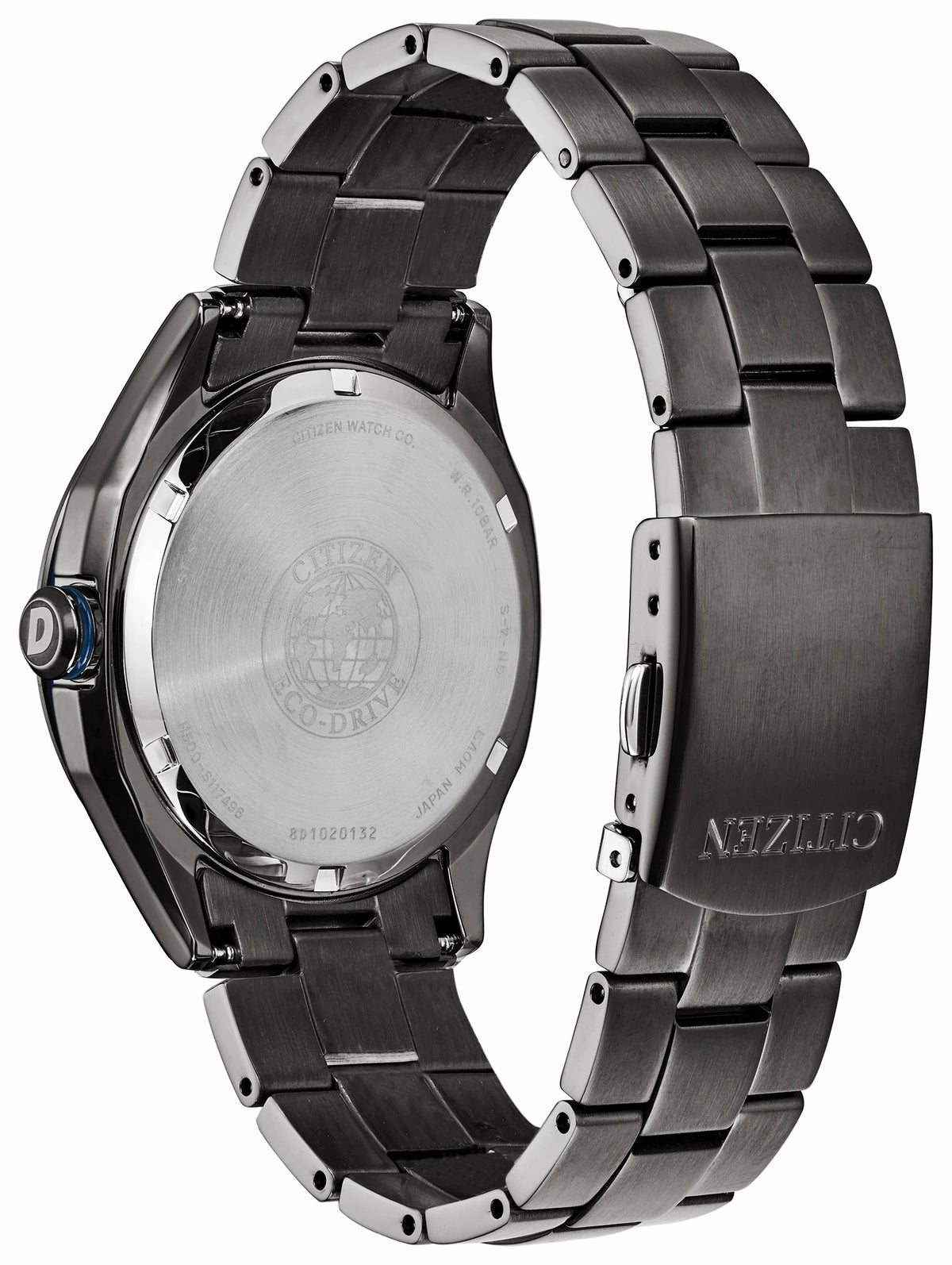 Citizen WDR Eco-Drive Black Blue Dial Stainless Steel Watch - Citizen Best Seller